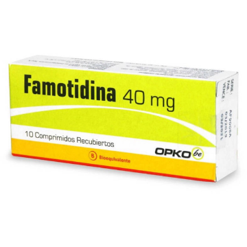 Product image of FAMOTIDINA 40 MG. CAJA X 10 COMP. (BE)