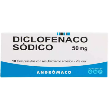 Product image of Diclofenaco sódico 50 mg x 10 comprimidos