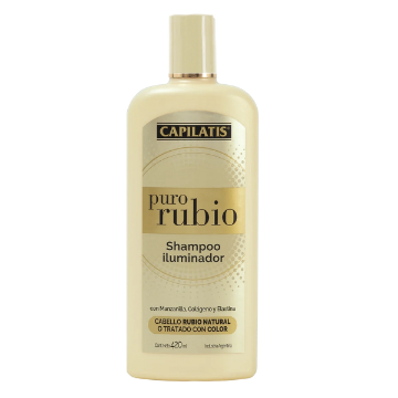 Product image of Capilatis puro rubio iluminador con manzanilla cabellos rubios shampoo x 420 ml