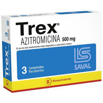 Product image of Trex 500 mg x 3 comprimidos recubiertos