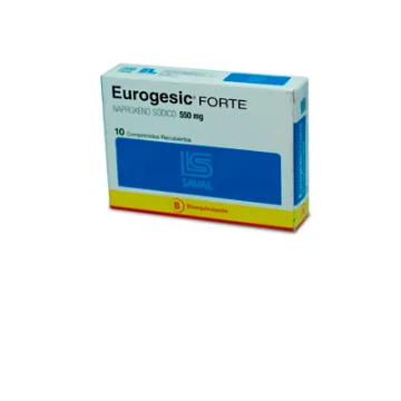 Product image of Eurogesic forte 550 mg x 10 comprimidos recubiertos