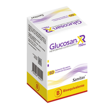 Product image of Glucosan-Xr 750 Mg 60 Comprimidos Recubiertos Lib.Prolongada