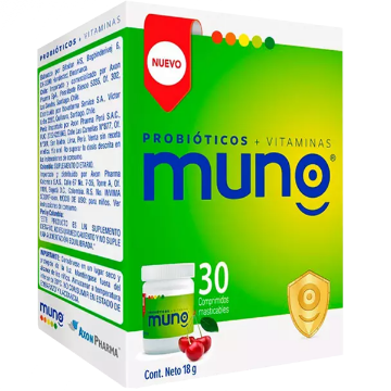 Product image of Muno kids x 30 comprimidos masticables