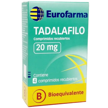 Product image of Tadalafilo 20 mg x 4 comprimidos