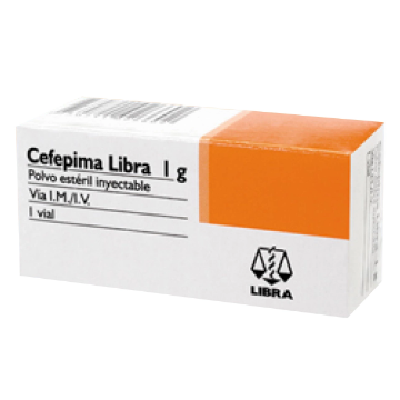 Product image of CEFEPIMA 1G POLVO SOL. INY. X 1 FCO AMP.