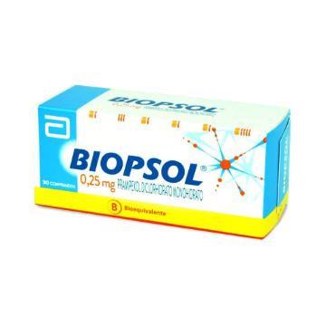 Product image of Biopsol 0,25 mg x 30 comprimidos