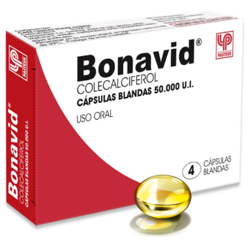 Product image of Bonavid 50.000 U.I x 4 cápsulas blandas