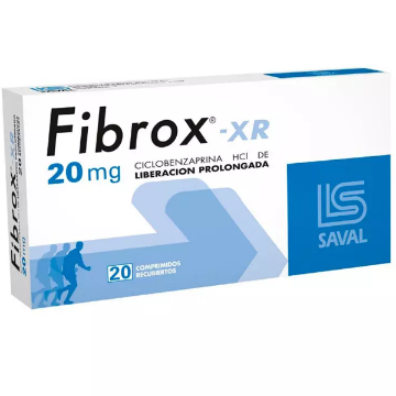 Product image of Fibrox XR 20 mg x 20 comprimidos recubiertos de liberación prolongada