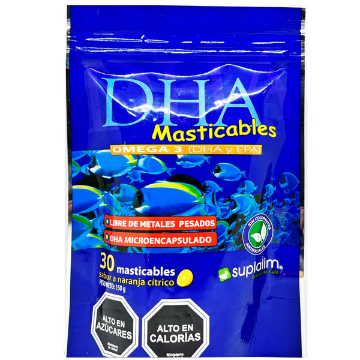 Product image of OMEGA DHA 30 COMPRIMIDOS MASTICABLES