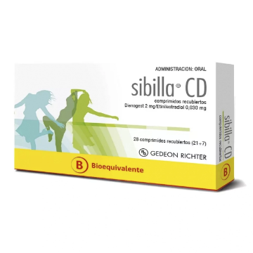 Product image of SIBILLA-CD 28 COMPRIMIDOS RECUBIERTOS [BE] (DIENOGEST+ETINILESTRADIOL)