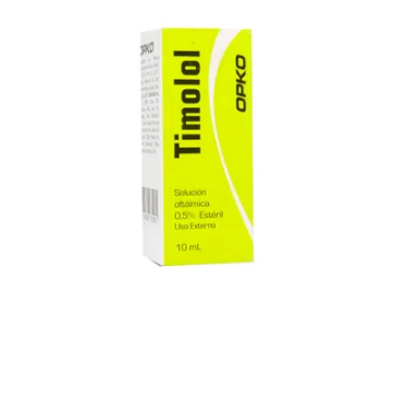 Product image of Timolol Maleato 0.5 % solución oftálmica x 10 ml