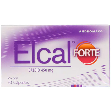 Product image of Elcal forte 450 mg x 30 cápsulas