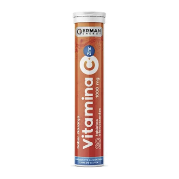 Product image of VITAMINA C + ZINC GERMAN ENERGY X 20 TABLETAS EFERV