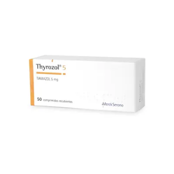 Product image of Thyrozol 5 mg x 50 comprimidos