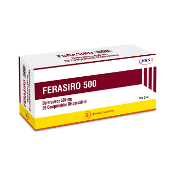 Product image of Ferasiro 500 mg x 28 comprimidos dispersables