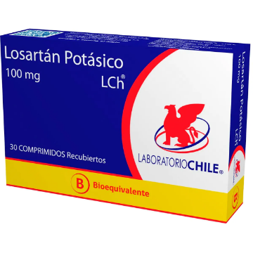 Product image of Losartan Potásico 100 mg x 30 comprimidos recubiertos