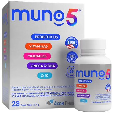 Product image of Muno 5 x 30 cápsulas