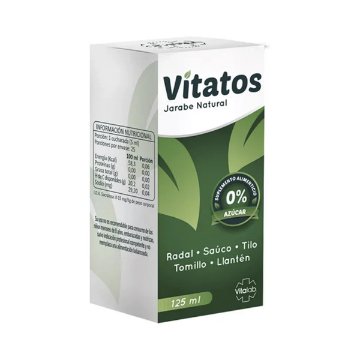 Product image of VITATOS JARABE SIN AZUCAR 125 ML [VITALAB] (RADAL+SAUCO+TILO+TOMILLO+LLANTEN)