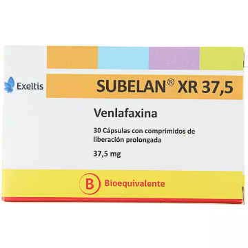 Product image of Subelan -XR 37,5mg x 30 cápsulas liberada prolongada