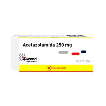 Product image of Acetazolamida 250 mg x 20 comprimidos