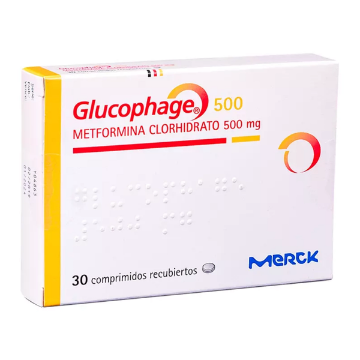 Product image of GLUCOPHAGE 500 MG X 30 COMP.