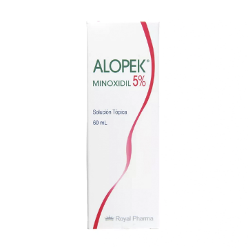 Product image of Alopek 5 % solución tópica x 60 ml