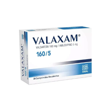 Product image of Valaxam 160 / 5 mg x 30 comprimidos