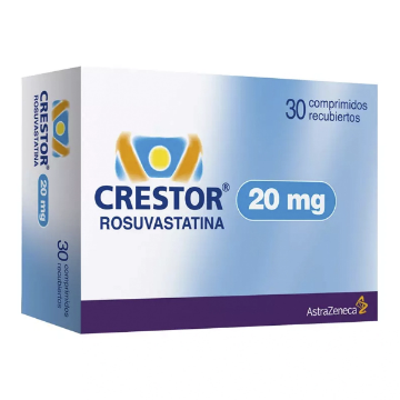 Product image of Crestor 20 mg x 30 comprimidos recubiertos