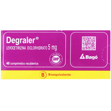 Product image of Degraler 5 mg x 40 comprimidos recubiertos