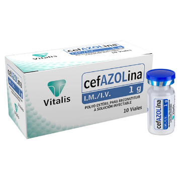 Product image of CEFAZOLINA 1G SOL. INY. X 10 FRASCO