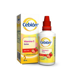 Product image of CEBIÓN FRESA. VITAMINA C. ACIDO ASCORBICO 100MG . GOTAS 30ML.