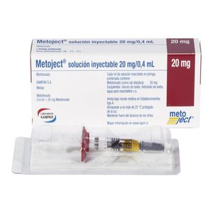 METOJECT 20MG / 0.4ML JERINGA PRELLENADAL X 1 UNID.