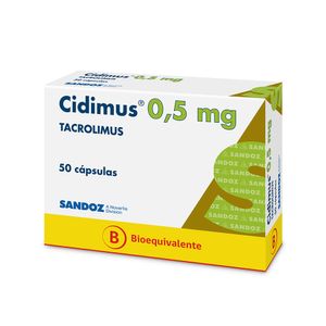 Product image of CIDIMUS 0.5 MG X 50 CAPS.