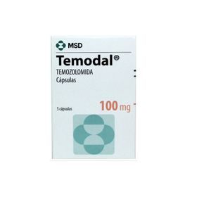 TEMODAL 100 MG X 5 CAPS.