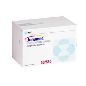 Product image of JANUMET 50MG / 850MG X 56 COMP. REC