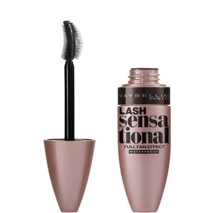 MASCARA DE PESTAÑAS LASH SENSATIONAL A PRUEBA DE AGUA NEGRO MAYBELLINE