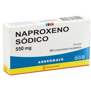 Product image of NAPROXENO 550 MG X 10 COMP. REC.