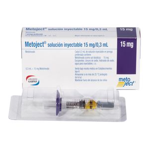 METOJECT 15MG / ML  JERINGA PRELLENADA X 1 UNID