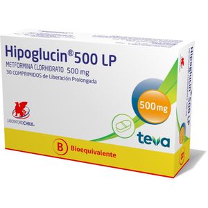 HIPOGLUCIN LP 500 MG X 30 COMP. LIB. PROLONGADA