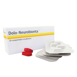 DOLO-NEUROBIONTA. DICLOFENACO 50 MG / VITAMINAS B1 B6 B12 . 20 COMPRIMIDOS RECUBIERTOS.