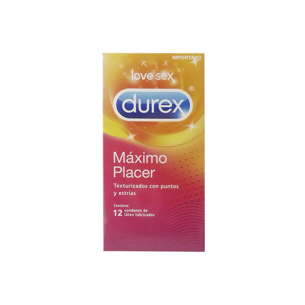 PRESERV. DUREX 12 UN. MAX PLACER - Accesorios medicos