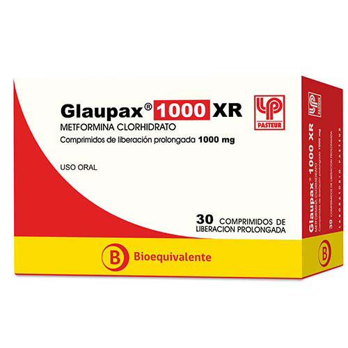 GLAUPAX 1000 XR COMPRIMIDOS DE LIBERACION PROLONGADA 1000MG .30 - Pasteur