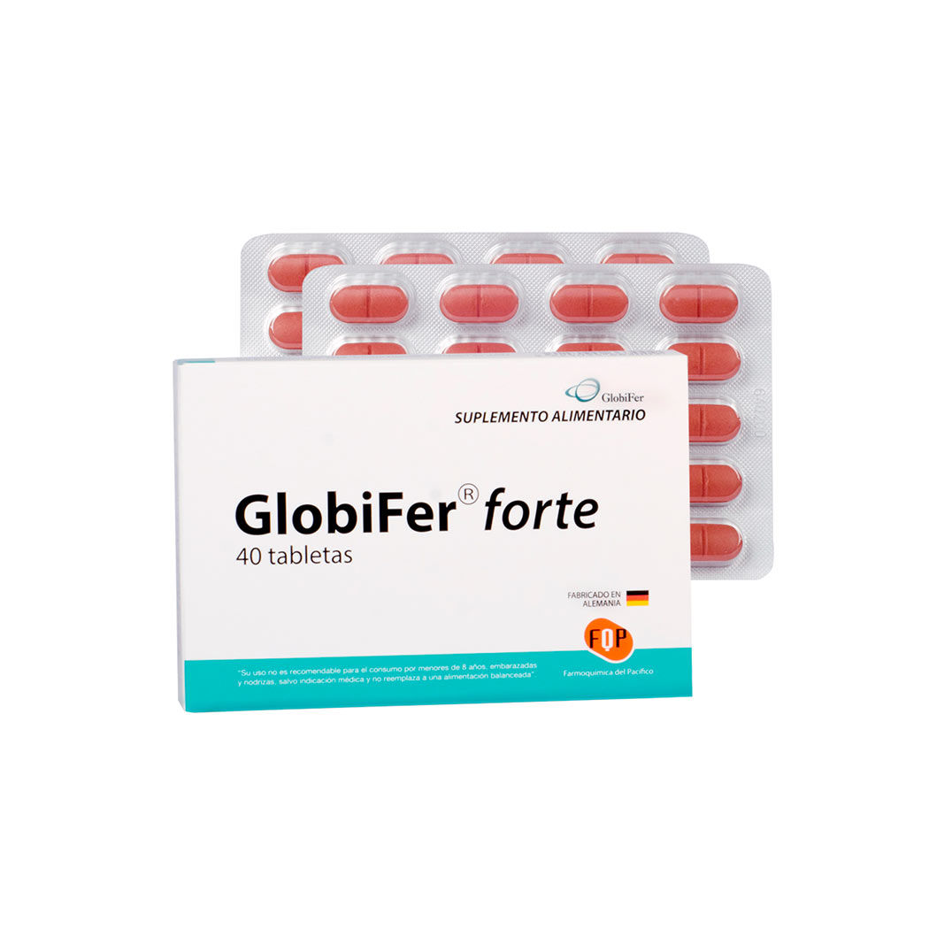 GLOBIFER FORTE SUPLEMENTO ALIMENTARIO COMPRIMIDOS .40 - Farmo quimica