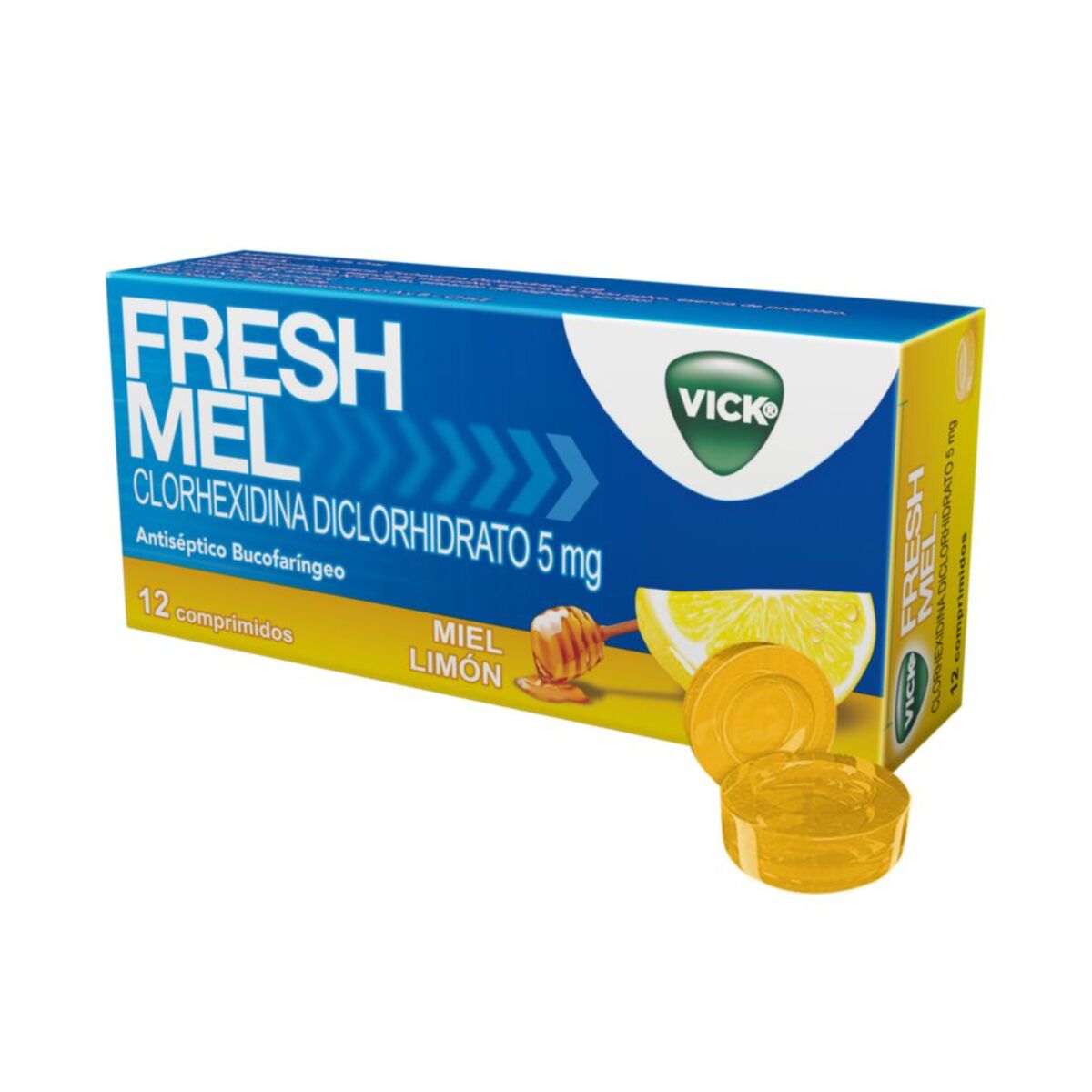 VICK FRESHMEL 12 COMP. MIEL LIMON - P&g farma