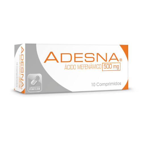 Product image of ADESNA 500 MG x 10 COMPRIMIDOS. ACIDO MEFENAMICO - Mintlab