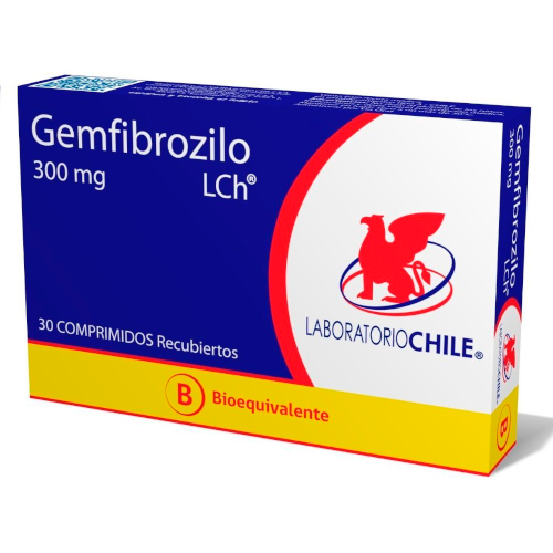 Product image of GEMFIBROZILO x 20 COMPRIMIDOS DE 300 MG - Lab. chile