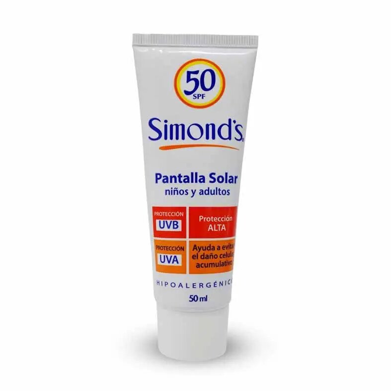 SIMONDS PANT. SOLAR POMO 50 ML. FPS 50 - Durandin