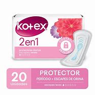 KOTEX PROTECTORES 2 EN 1 20 UN. - Kimberly clark