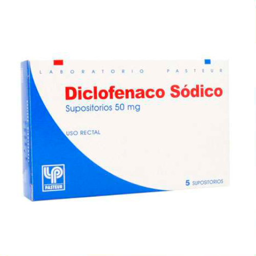 DICLOFENACO x5 SUPOSITORIOS DE 50 MG - Pasteur