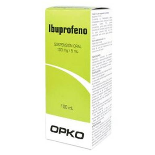 Product image of IBUPROFENO SUSPENSION ORAL 100MG/5ML DE 100 ML - Opko chile sa